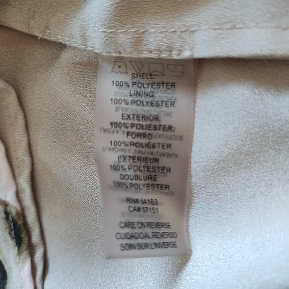 CALVIN KLEIN WOMEN’S SIZE XS FLORAL LINED LIGHTWEIGHT CLASSY BLOUSE. - Picture 10 of 12